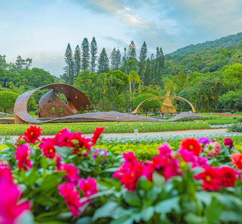水流與風起光湧相互輝映
