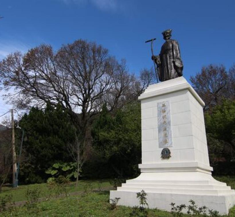 陽明公園王陽明銅像