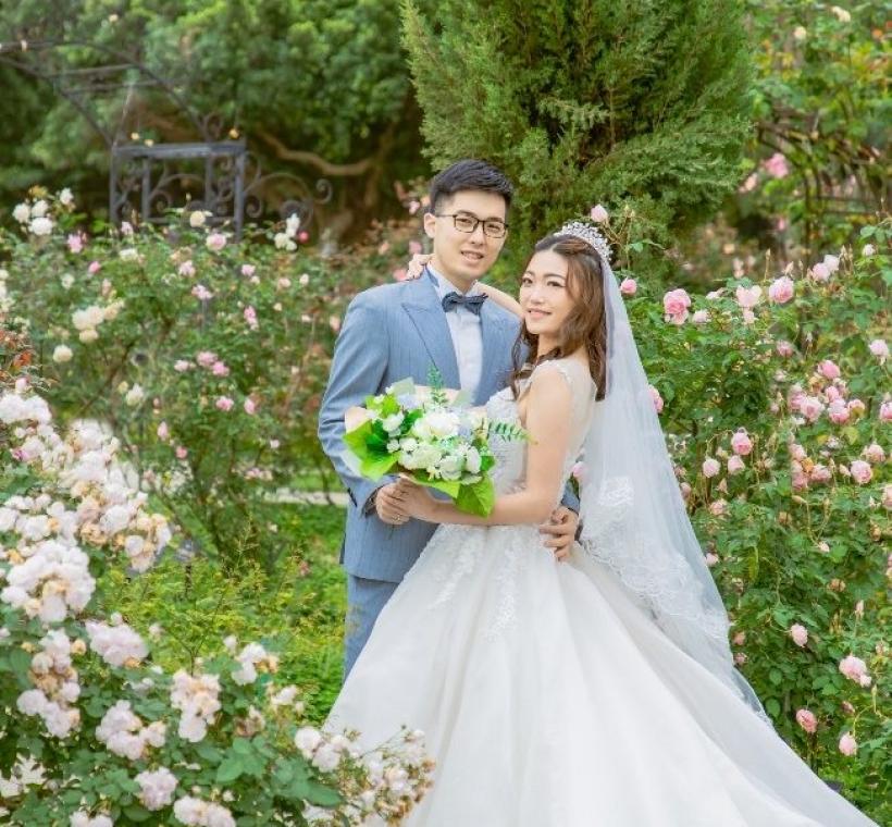 花海區滿開時，一花一葉共同綻放出絕佳姿態，為新人朋友獻上春神的祝福！