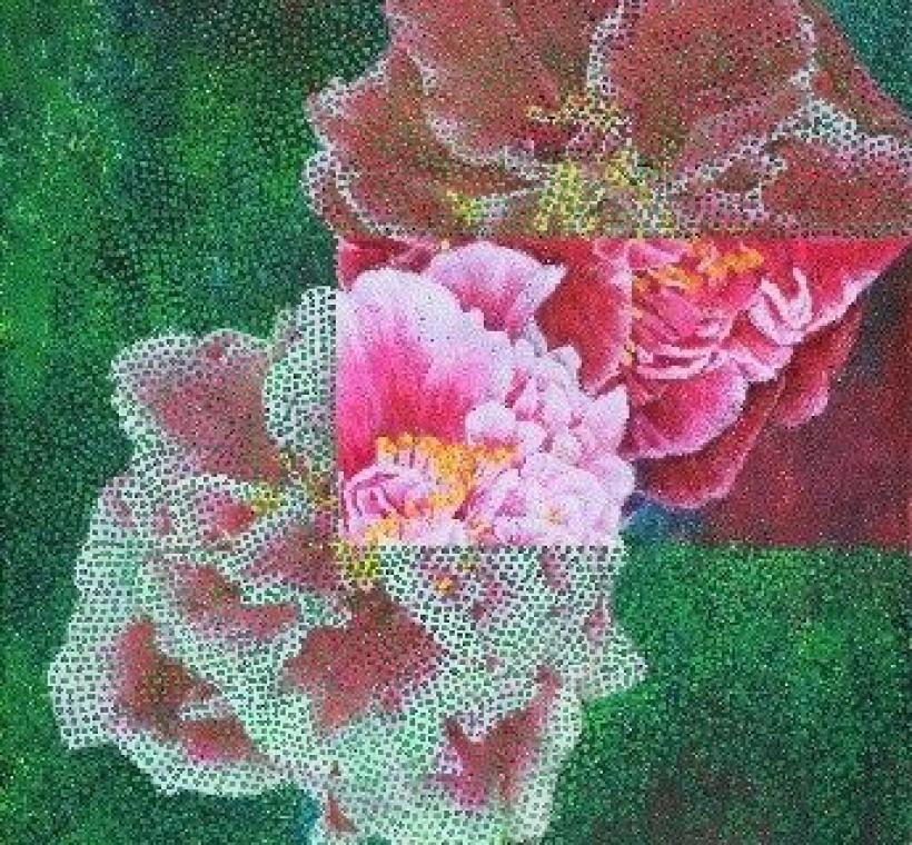 台灣3E美術會以「茶花」為創作主題